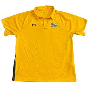 Under Armour UCLA Game Staff Embroidered Yellow Polo Shirt size 2XL
